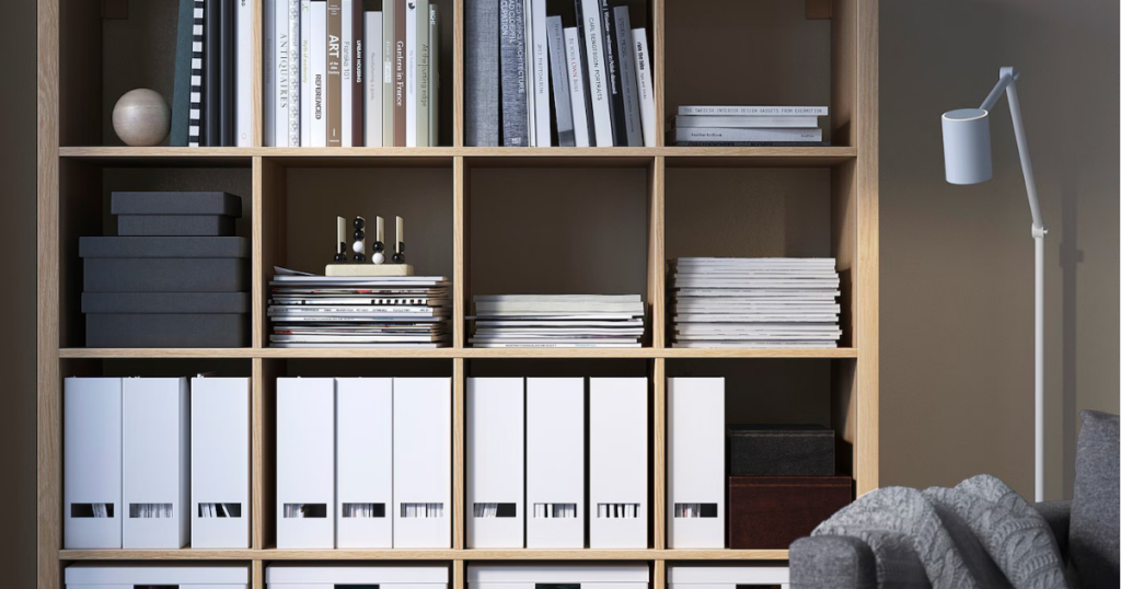 Affordable alternatives to designer furniture- Kallax shelves by IKEA
