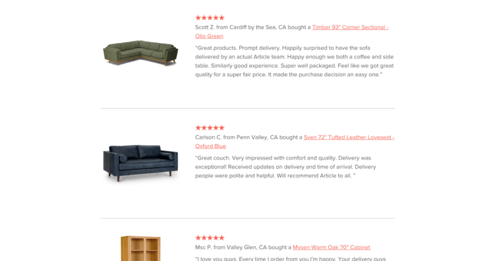 Affordable alternatives to designer furniture- article furniture reviews 2