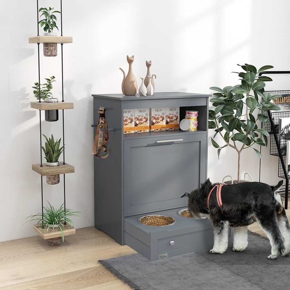 Top 10 stylish pet- friendly furniture pieces for home decor- pet feeding station